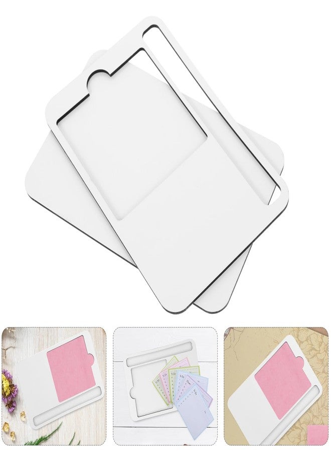 Yardenfun Sublimation Note Pad Sublimation Memo Note Holder Sublimation Blanks Sublimation Memo Tray Sticky Memo Note Tray Sticky Memo Note Holder Memorandum Laminate Wooden - Image 3