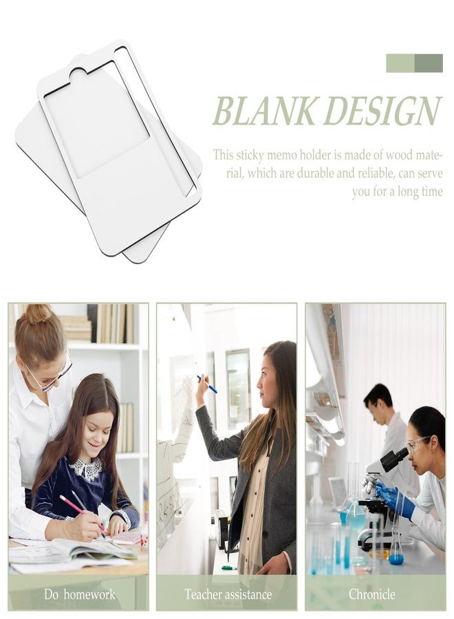 Yardenfun Sublimation Note Pad Sublimation Memo Note Holder Sublimation Blanks Sublimation Memo Tray Sticky Memo Note Tray Sticky Memo Note Holder Memorandum Laminate Wooden - Image 5
