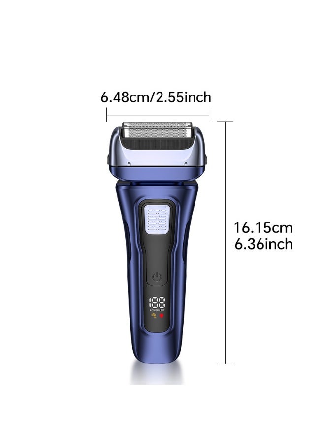 NIBEMINENT - Electric Razor, Rechargeable Rotary Shaver with 3-Blade System, Fully Washable, USB Rechargeable, Includes Sideburn Trimmer. - Image 1