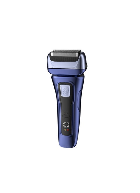 Electric Razor, Rechargeable Rotary Shaver with 3-Blade System, Fully Washable, USB Rechargeable, Includes Sideburn Trimmer.