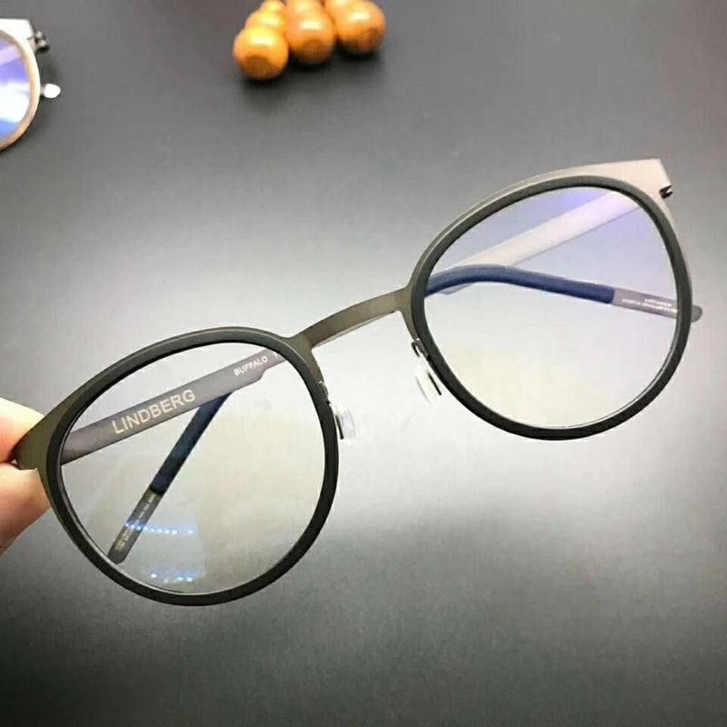 Generic Special offer 30 days Linde Jiang Wen with 9704 round frame pure titanium glasses frame men and women ultra light wholesale/generation Yellow 