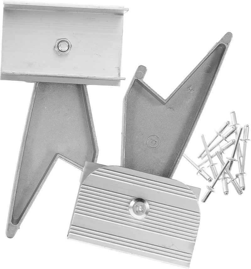 2Pcs Aluminum Jaw Replacement Part For Telescopic Ladder Stabilizer Hook - Image 2