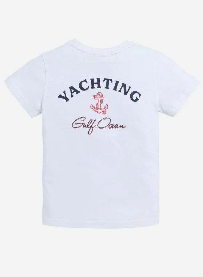 victor and jane Victor And Jane Boys Pocket Graphic T-Shirt and Denim Shorts Set