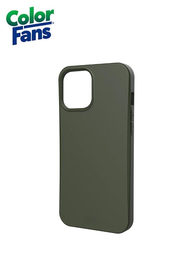 Color Fans - Outback Biodegradable iPhone 14 Case Eco-Friendly Rugged Ultra Slim Protective Cover Olive - Image 1