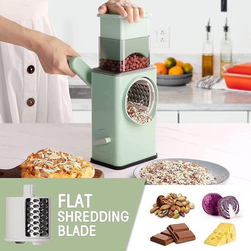 DARKFISH Vegetable Cutter for Kitchen Salad Cutter Multifunctional Slicer Home Store Chopper 3 in 1 Vegetable Cutter Easy Removable and Washable Rotary Grater  - Image 2