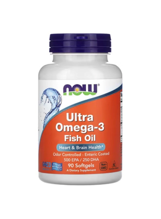 now Ultra Omega-3 Fish Oil 90 Softgels - Image 1