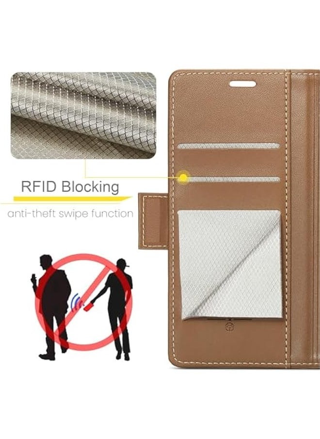 Generic Leather protective cover for Samsung Galaxy A55 5G Brown  - Image 4