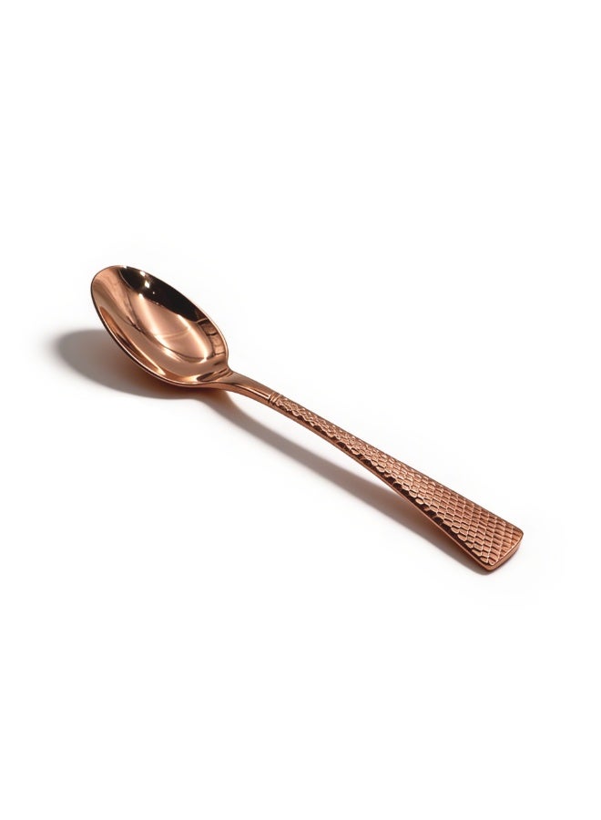 BERAM Sparkling Mermaid Stainless Steel Copper Finish Table Spoon, Premium Quality, Mirror Finish, Kitchen Flatware with Non-Slip Handles (1) - Image 1