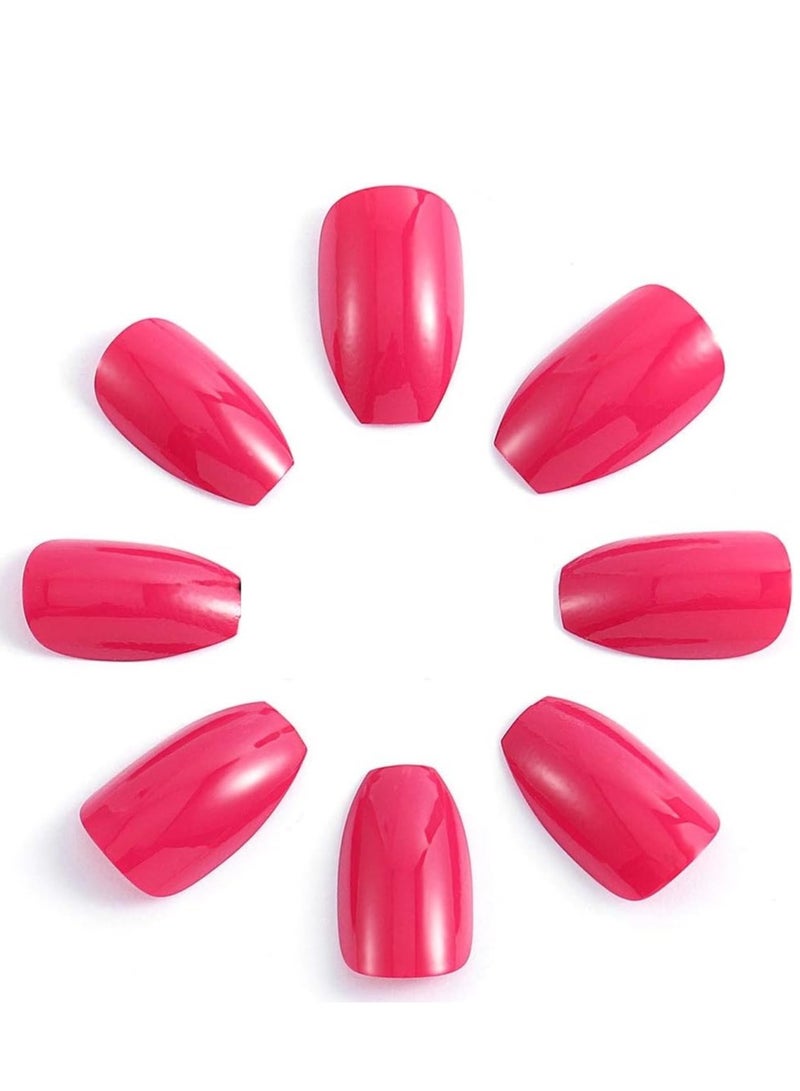 Generic Fake Nail Short Full Cover - 24 Pcs - Image 5