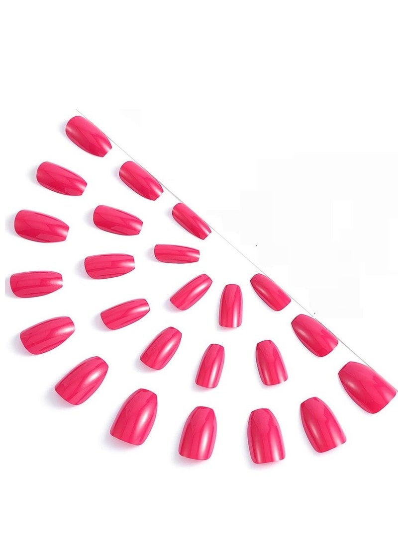 Generic Fake Nail Short Full Cover - 24 Pcs - Image 4
