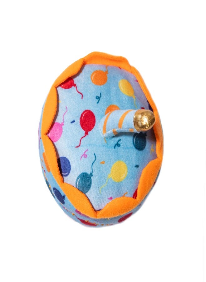 Glow Pups لعبة Glow Pups القطيفة ليوم التبني للكلاب الصغيرة والمتوسطة والكبيرة، هدية للكلاب مع صفارة، هدايا عيد ميلاد الحيوانات الأليفة (كعكة يوم التبني) - Image 2