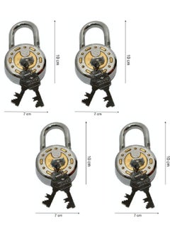 SATYAM Satyam Active 65MM8 Levers 3 Keys Hardened Shackle Padlock4pc  - Image 3