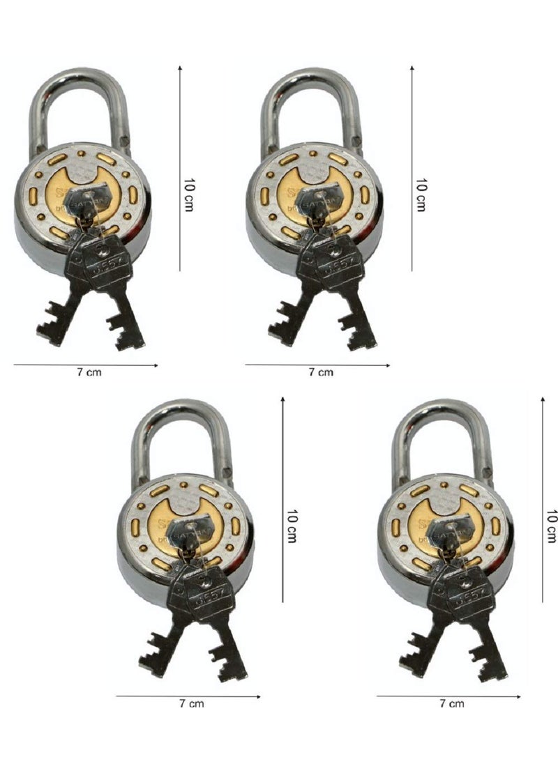 SATYAM Satyam Active 65MM8 Levers 3 Keys Hardened Shackle Padlock4pc  - Image 3