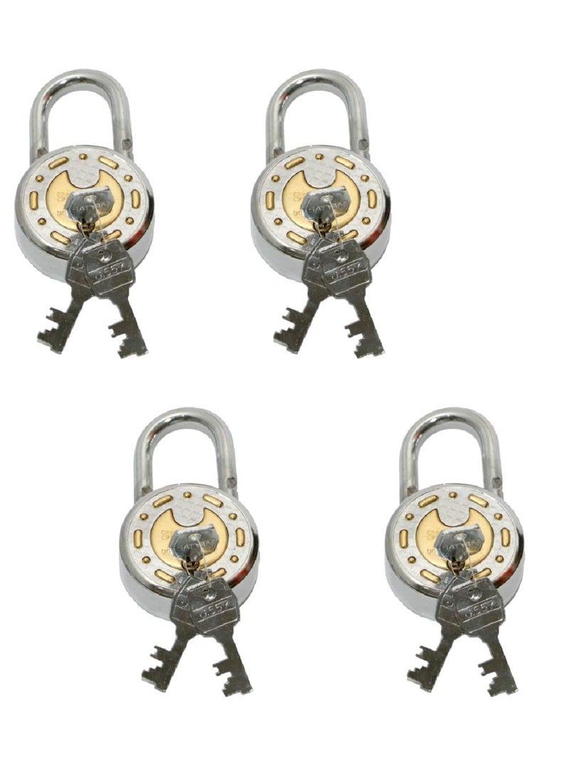 SATYAM Satyam Active 65MM8 Levers 3 Keys Hardened Shackle Padlock4pc  - Image 1
