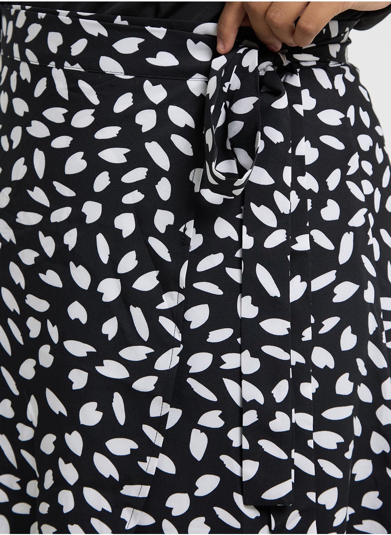 Ginger Plus - Polka Dot Wrap Skirt - Image 1