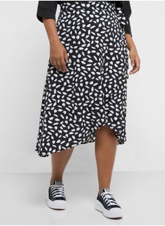 Ginger Plus Polka Dot Wrap Skirt  - Image 2