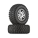 Traxxas 6873 BF Goodrich Mud Terrain TA KM2 Tires PreGlued on Satin Chrome Black BeadlockStyle Wheels pair - Image 3