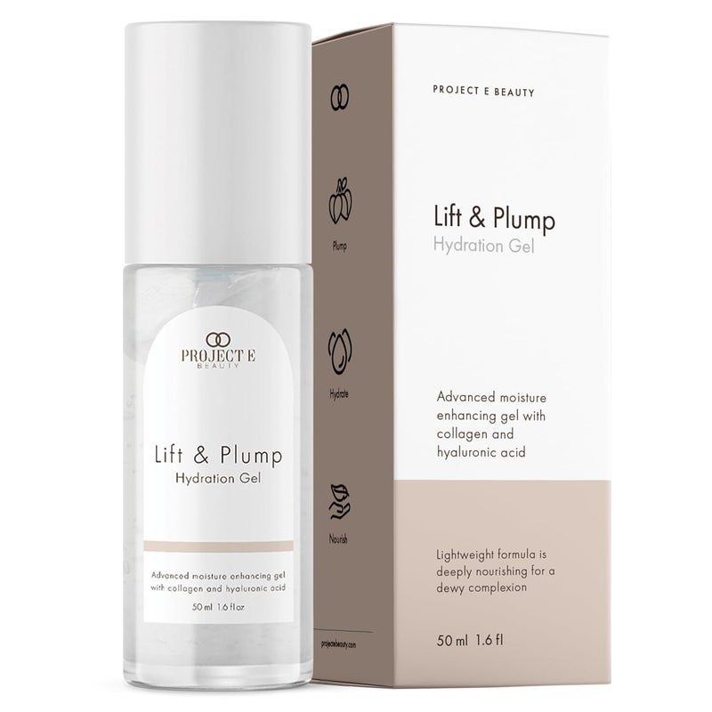 Project E Beauty Project E Beauty Lift  Plump Hydration Gel 24Hour Hydration  AntiAging Brightening Treatment  Hydrating  Moisturizing Facial Skincare  AntiWrinkle  For Dry or Rough Skin  50ml