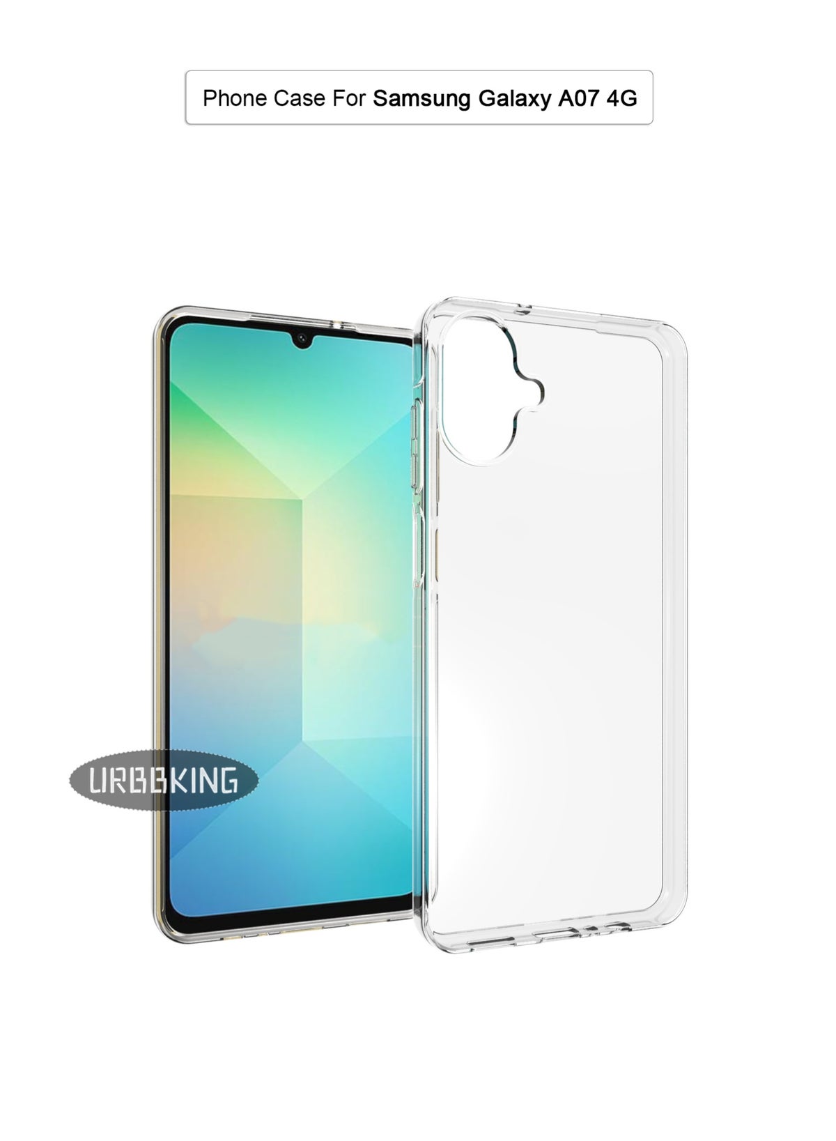 urbbking Urbbking Soft Flexible Tpu anti-shock Slim Transparent Back Cover For Samsung Galaxy A07 Z3E1990909101D461CBD9Z
