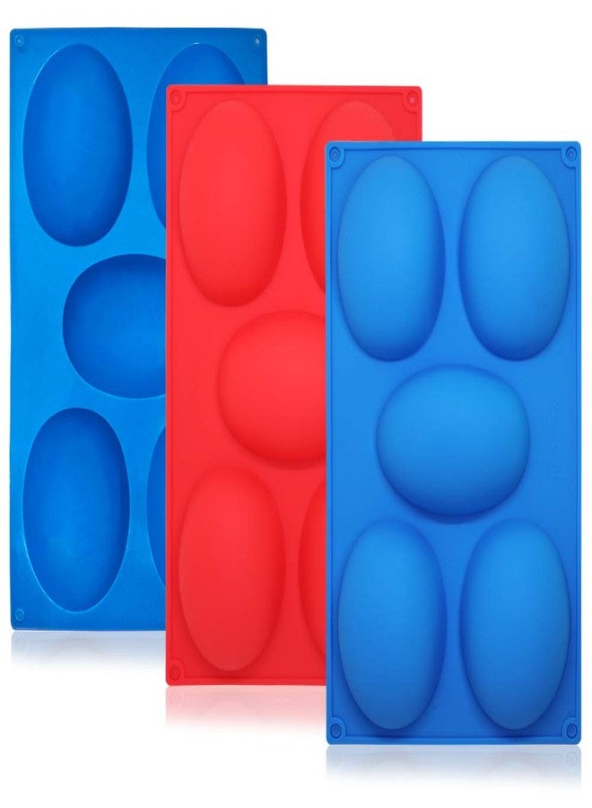findTop 3 Packs 5 Cavities Easter Eggs Silicone Mold,findTop Baking Mold Cake Pan, Biscuit Chocolate Mold, Ice Cube Tray, Soap Mold - Image 1