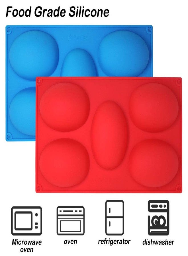 findTop 3 Packs 5 Cavities Easter Eggs Silicone Mold,findTop Baking Mold Cake Pan, Biscuit Chocolate Mold, Ice Cube Tray, Soap Mold - Image 5