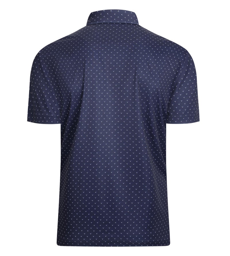 Alex Vando Mens Golf Shirt Moisture Wicking Classic Print Golf Shirts for Men,Navy Sail,XXL - Image 3