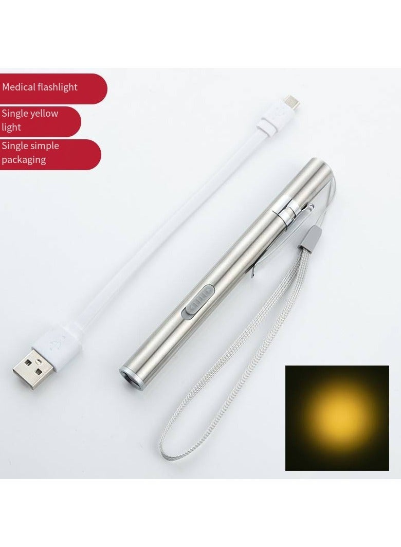 general Pen Medical Light Pen Light USB Rechargeable LED Flashlight Stainless Steel Flashlight for Doctors Students Doctors Doctors - Image 1