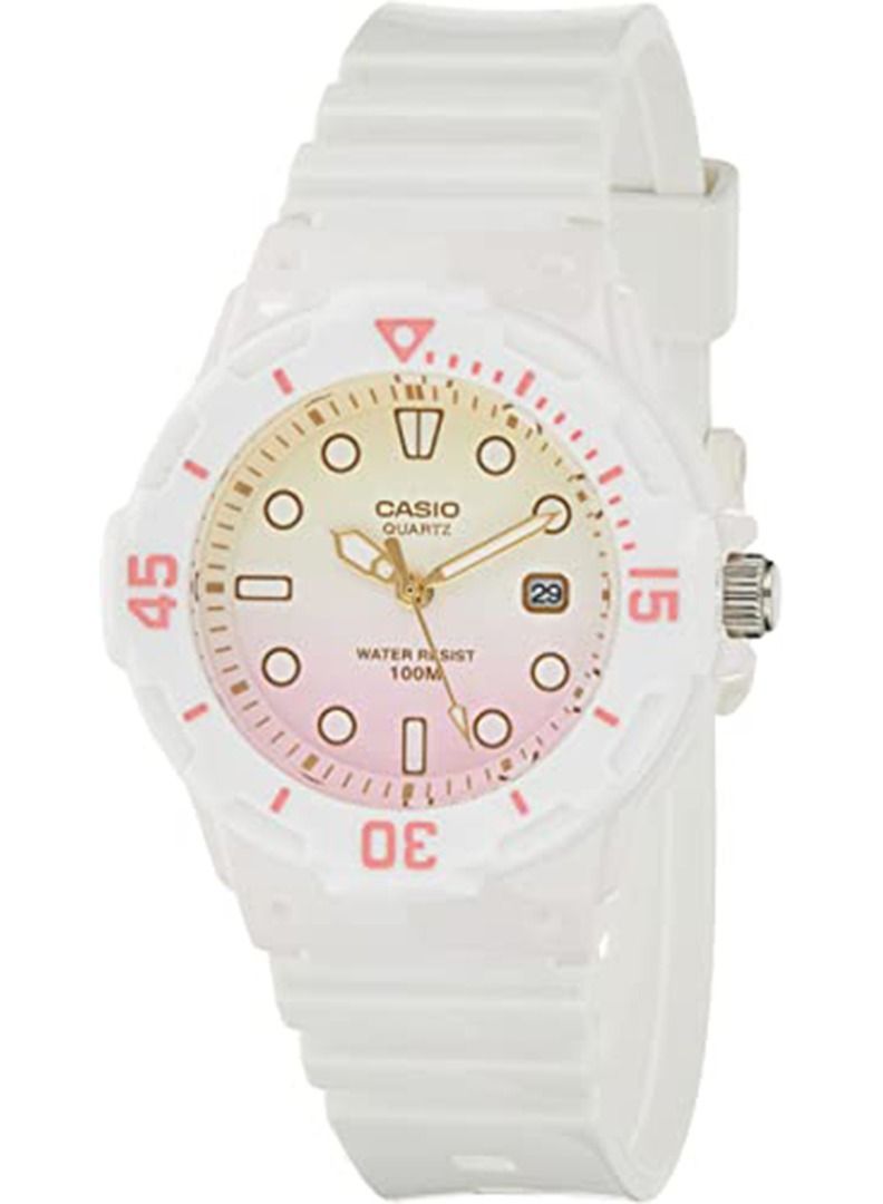 CASIO Women's Resin Analog Watch LRW-200H-4E2VDR - 39 mm - White - Image 1