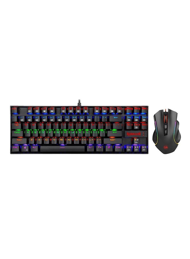 REDRAGON Gaming K552 RGB Mechanical Keyboard + M607 Mouse - Keyboard with 9 different colors, 5 levels of backlight brightness, adjustable breathing speed & Mouse with up to 7200 DPI - Image 2