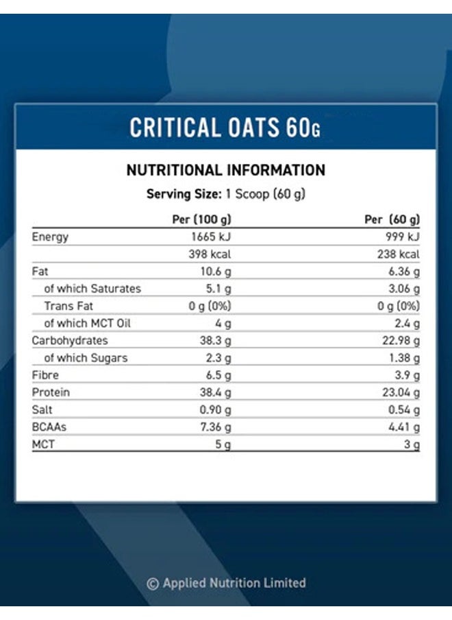Applied Nutrition - Critical Oats - Coconut - (3 Kg) - Image 1