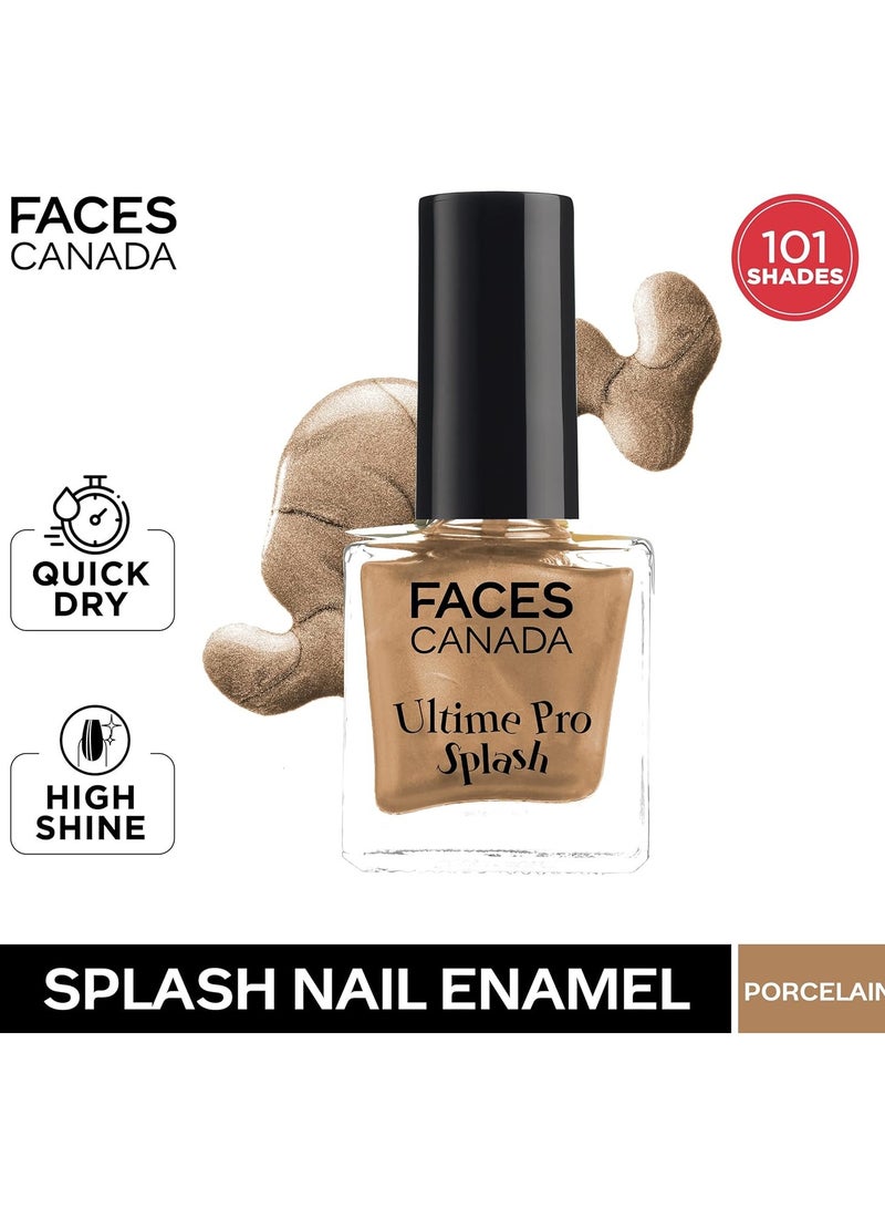 FACES CANADA Ultime Pro Splash Nail Enamel Porcelain 144 8ml - Image 2