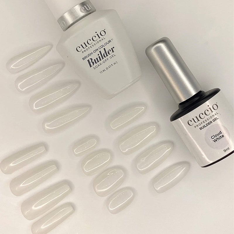 Cuccio Pro Brush-On Colour Builder Soak Off Gel - LED and UV Self-Leveling Lightweight Formula - Camouflages Re-Growth and Corrects Uneven Nail Beds - Base Coat - Cloud White - 0.43 oz - Image 2