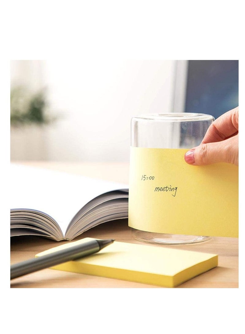 Deli 4-Pack Sticky Notes 3x5 Inch Size Yellow Colour - Image 3