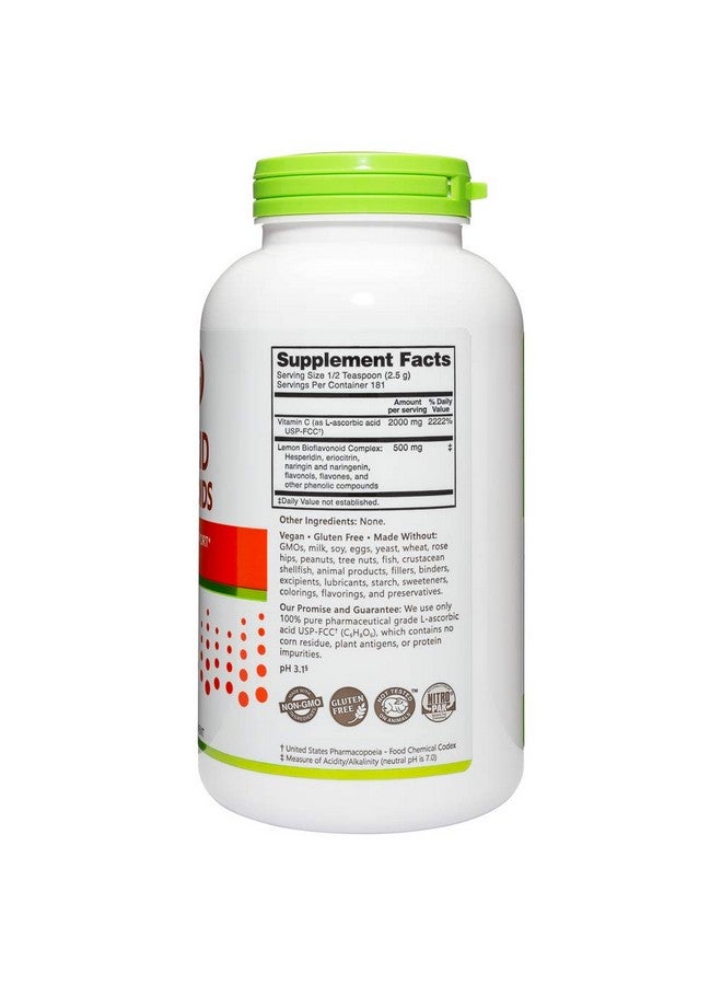 NutriBiotic - Ascorbic Acid with Bioflavonoids Powder, 16 Oz | Highly Soluble Antioxidant & Collagen Support Supplement | 2000 Mg Vitamin C with Lemon Bioflavonoid Complex | Vegan, Gluten & GMO-Free - Image 3