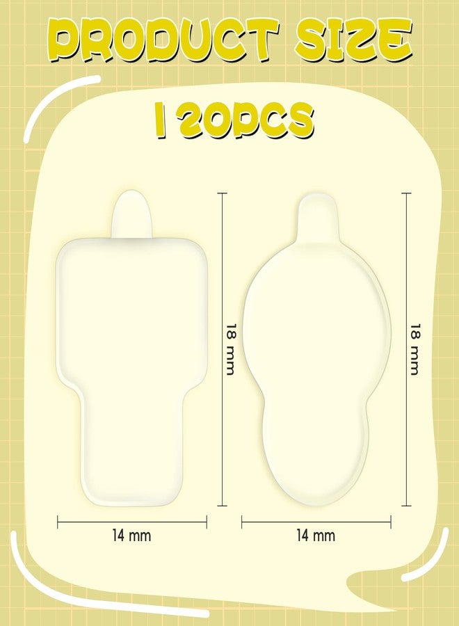 Moruiero 120PCS Adhesive Tape for Sonny Angel, Double Sided Clear Adhesive Pads Custom Fit Replacement, Removable Mini Figure Clear Glue Sticky Putty - Image 2