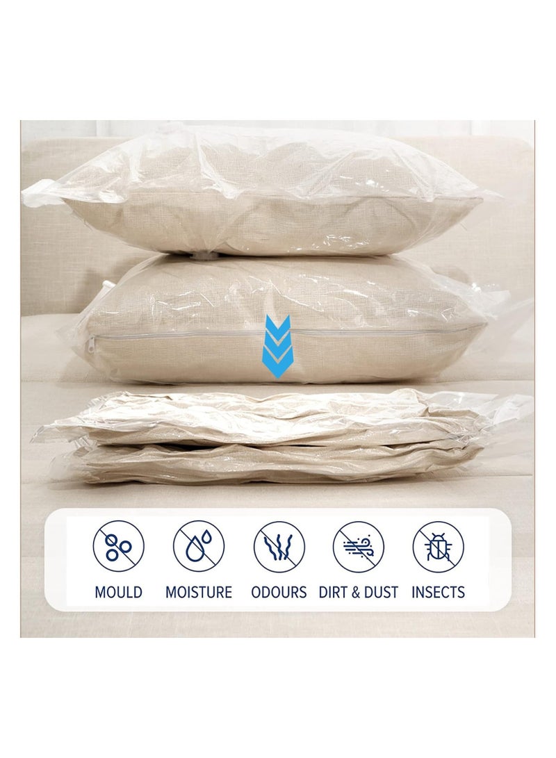 Jumbo Vacuum Bags 4pcs 100x70cm Reusable for Clothes, Quilts, Pillows, Vacuumed to Suction Air - Various Colors  - Image 5