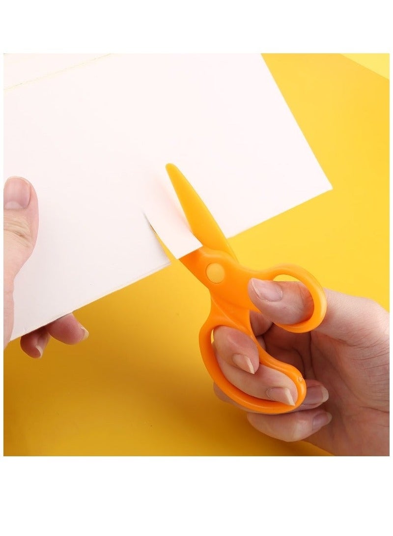 Children Safety Scissors Set Preschool Training Scissors Art Craft Child-Safe Scissor Gifts for Children, Blue - Image 4