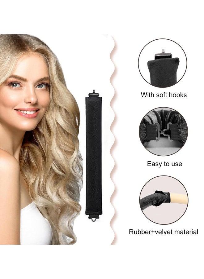 Heatless Curls Overnight Hair Curlers with Satin Bonnet, 5 PACK Heatless Hair Rollers for Overnight Curls, Soft Headband Rods with Hair Caps for All Hair Types - Image 3