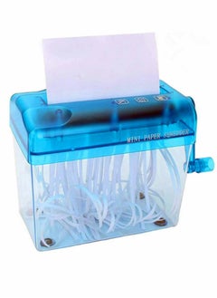 Excefore Mini Hand Shredder, Portable Cross-Cut Paper Shredder A6 Manual Paper Cut Shredder  - Image 1