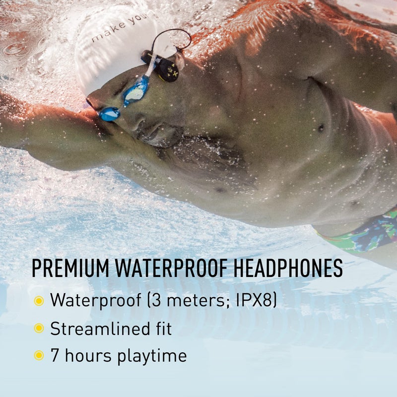 FINIS Duo - Underwater MP3 Player - Waterproof Bone Conduction Swimming Headphones for the Pool - Great Addition to Pool and Swimming Accessories - Supports MP3 and WMA files - Image 4