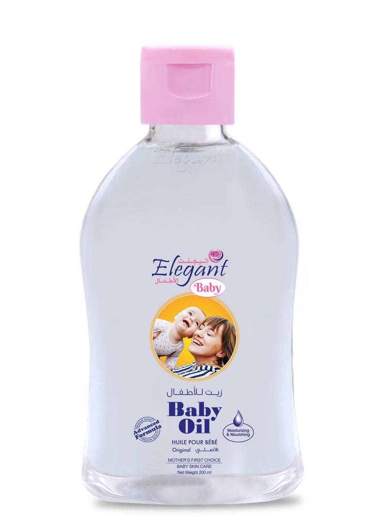 Elegant Baby Oil With Advanced Formula 200 Ml 