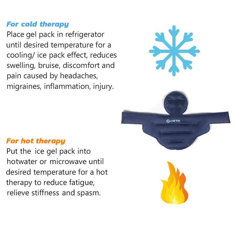 WORLD-BIO Migraine Relief Cap with Reusable Gel Ice Packs, Soothing Headache Relief Cap for for Tension and Stress,Wearable Long Lasting Cold Cooling Head Wrap for Headaches & Chemotherapy - Image 4