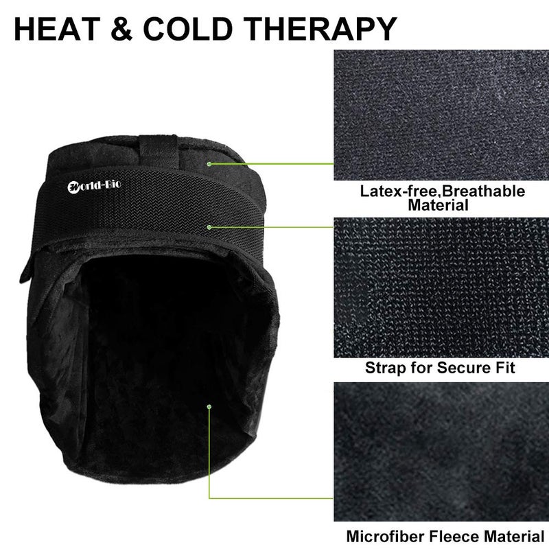 WORLD-BIO Migraine Relief Cap with Reusable Gel Ice Packs, Soothing Headache Relief Cap for for Tension and Stress,Wearable Long Lasting Cold Cooling Head Wrap for Headaches & Chemotherapy - Image 3