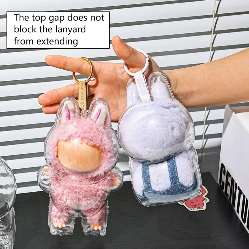 Labubu Display Case: Transparent 8*15.5cm PC Plastic - Durable Perfect Fit Design Protective Box for Vinyl Doll Storage & Home Display - Image 5