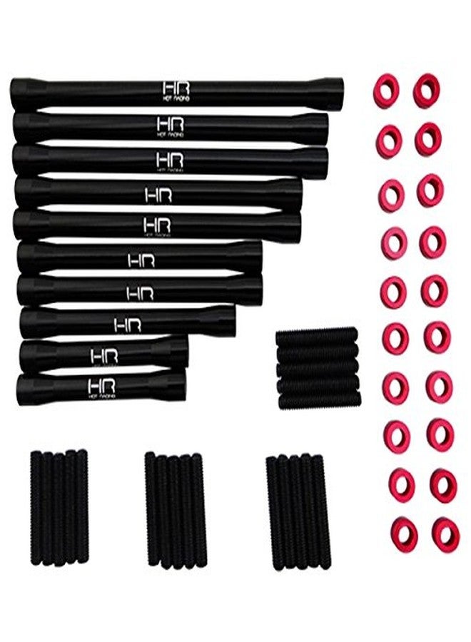 هوت رايسنغ مجموعة وصلات ألومنيوم احترافية من Hot Racing SCXT313PL01 لسيارات Axial Scx10 II مقاس 12.3 بوصة (313 مم) - Image 4