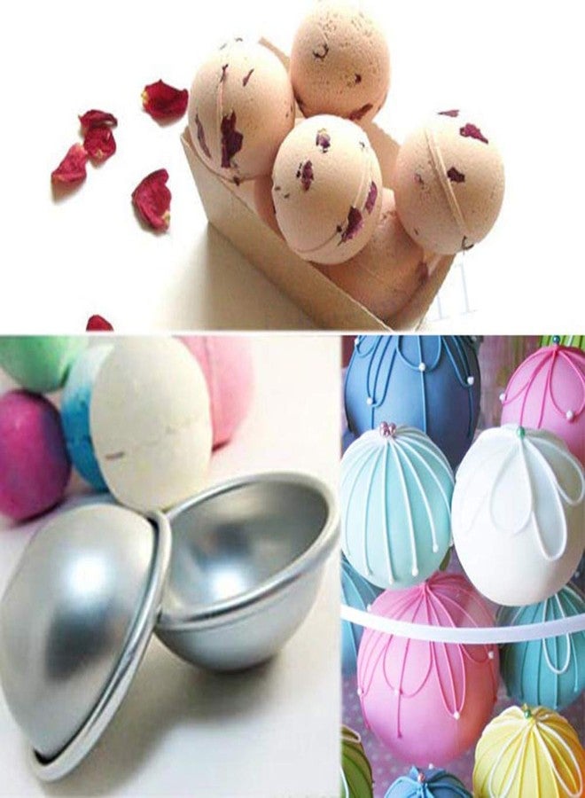 CAKE DECOR 2pcs Aluminum Half Sphere Ball Cake Mould, Round Cake Molds, Dome Cake Moulds (8 inch Diameter x 3.75 inch Height) No.8 - Image 5