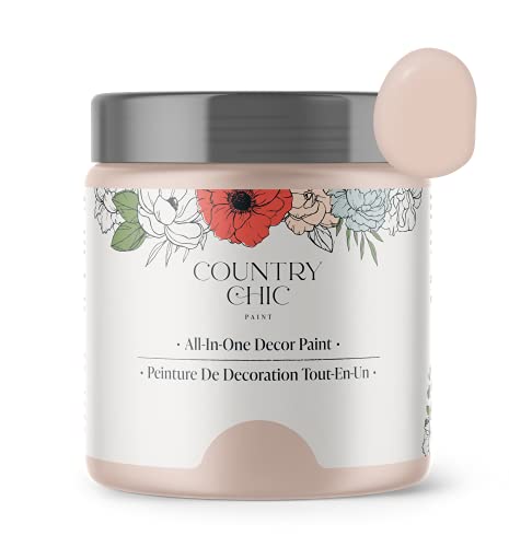 Country Chic Paint Country Chic All-in-One Chalk Paint for Furniture, Cabinets, Home Decor, Eco-Friendly, Matte Finish, Built-In Primer & Top Coat for Wood, Metal - Ooh La La (Light Pink) - Pint 16 oz (475 ml) - Image 1