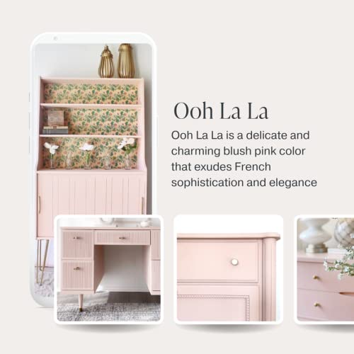 Country Chic Paint Country Chic All-in-One Chalk Paint for Furniture, Cabinets, Home Decor, Eco-Friendly, Matte Finish, Built-In Primer & Top Coat for Wood, Metal - Ooh La La (Light Pink) - Pint 16 oz (475 ml) - Image 3