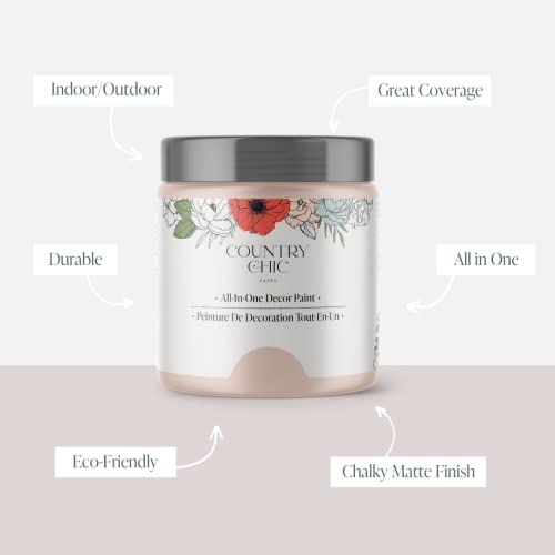 Country Chic Paint Country Chic All-in-One Chalk Paint for Furniture, Cabinets, Home Decor, Eco-Friendly, Matte Finish, Built-In Primer & Top Coat for Wood, Metal - Ooh La La (Light Pink) - Pint 16 oz (475 ml) - Image 2