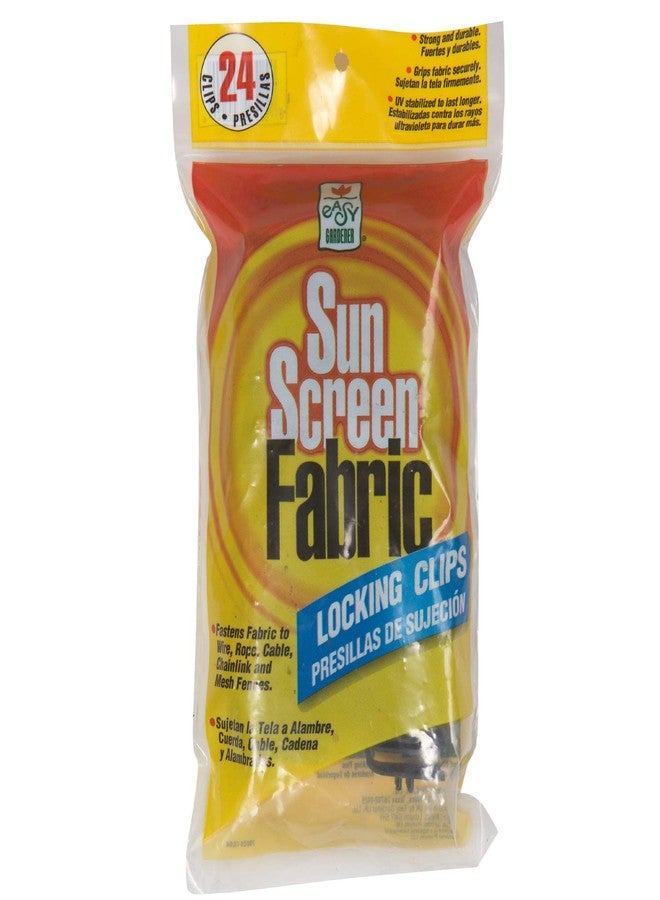 إيزي جاردنر مشابك تثبيت واقيات الشمس (تثبت القماش على الأسلاك والحبال والكابلات والأسوار الشبكية)، عبوة من 24 قطعة - Image 1